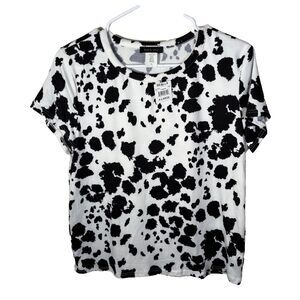 Ruby & Lace T-Shirt Women's XL Short Sleeve Printed Round Neck Casual Top
